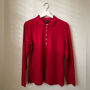 Tommy Hilfiger Women’s Henley Button Down Shirt, Size L